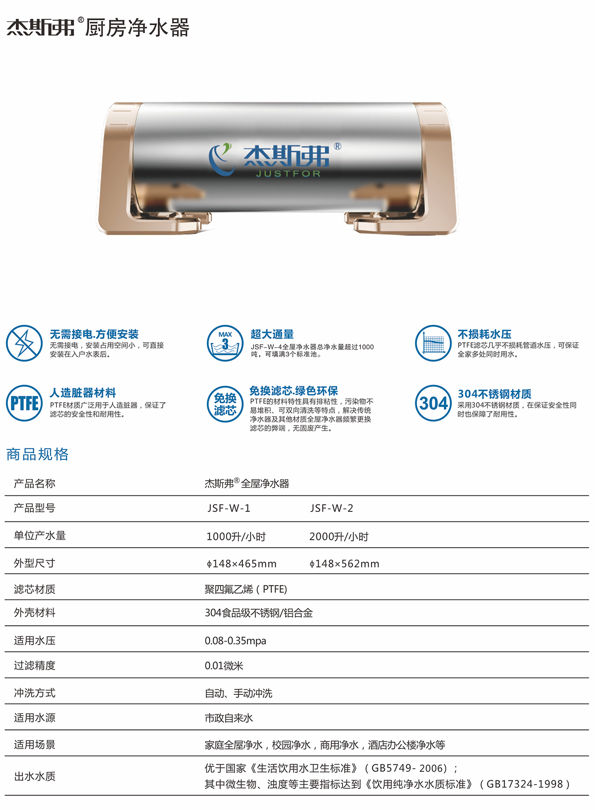 杰斯弗熱水凈水器（JSF-W-1、JSF-W-2）-1